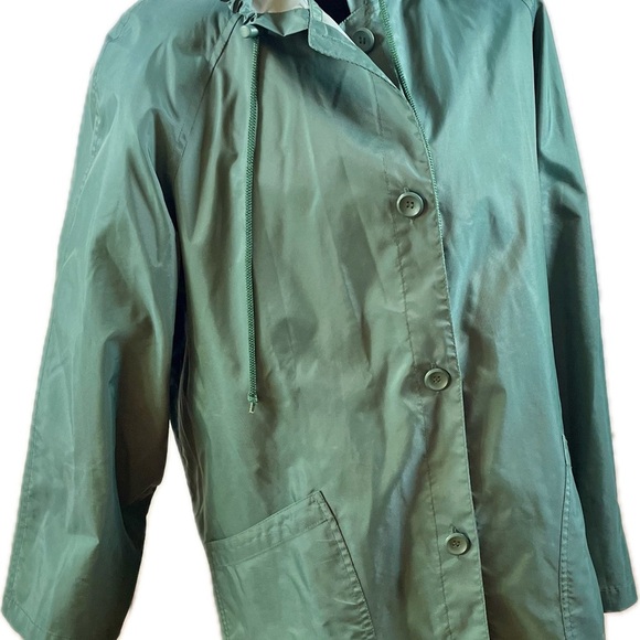London Fog Kelly Green Utility Jacket - Picture 2 of 15
